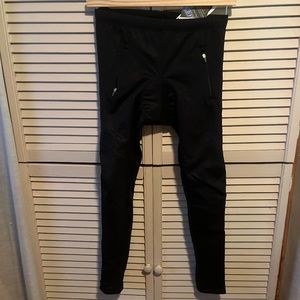 Jagged padded seat bike leggings